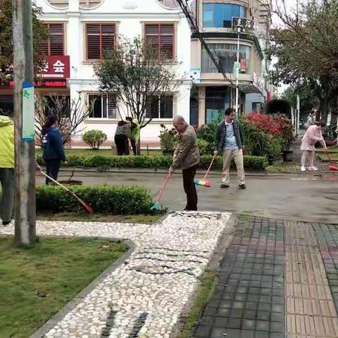 场部社区居委会开展环境卫生整治活动