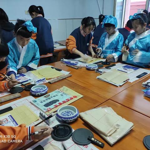 笔动心怡 传承文化——富裕县友谊乡中心学校兰亭书社活动侧记