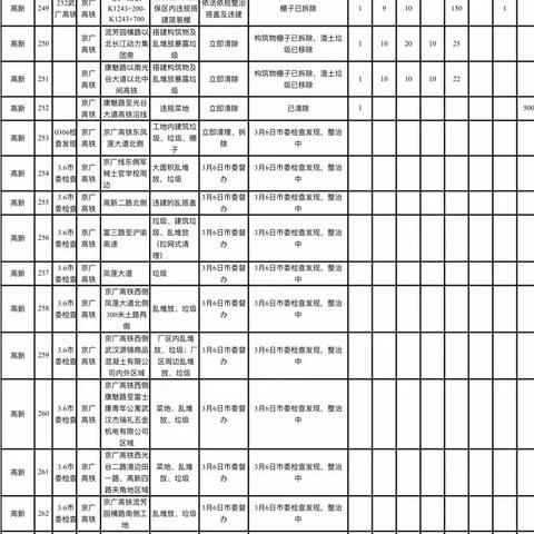 高新区针对市委督办点位重点整治