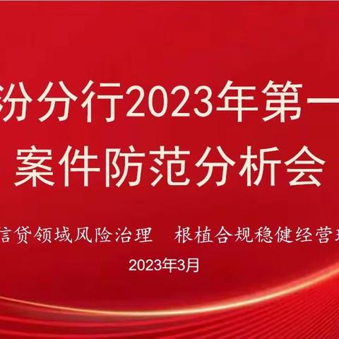 临汾分行召开2023年第一次案防形势分析会