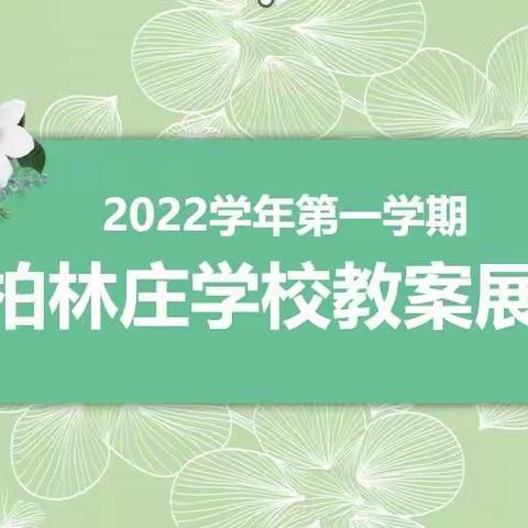 “以展促学,以评促优”——柏林庄学校教师期末教案展评