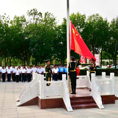 【国旗映初心 誓言励新程】 149团举行升旗仪式庆祝中国共产党成立104周年