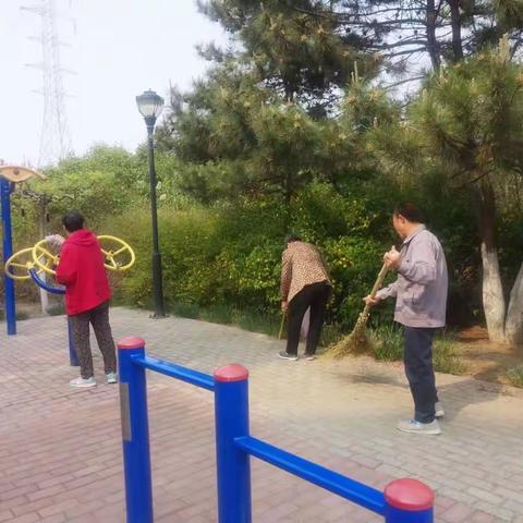 怡清园社区退役军人服务站开展家园环境清洁日