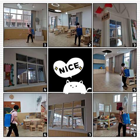 关注🌟金稻田幼儿园🌟 每周五全园做简单的紫外线消毒工作😷为孩子健康保驾护航