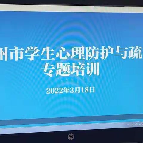 张集小学教师参加全市学生心理防护与疏导专题培训