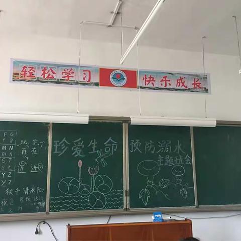 泌阳县第二十九小学一年级开展的“珍爱生命，预防溺水”教育活动主题班会。