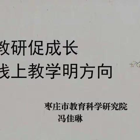 云端研讨促成长——台儿庄区实验小学语文老师参加枣庄市线上研讨活动