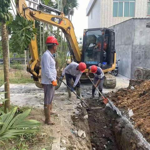 琼海市豪华路污水截流工程建设工作