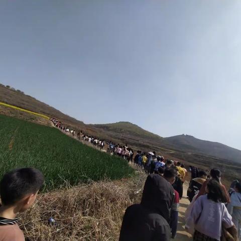 陵头小学"师生同游一座山，踏青游玩田野间"-活动纪实