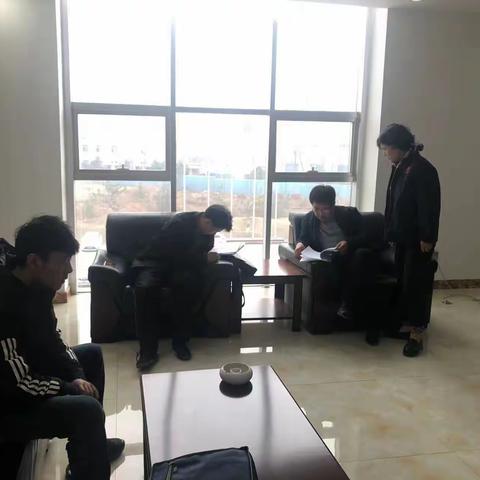 区工信局到南部新城“两高企业”开展数据核查工作