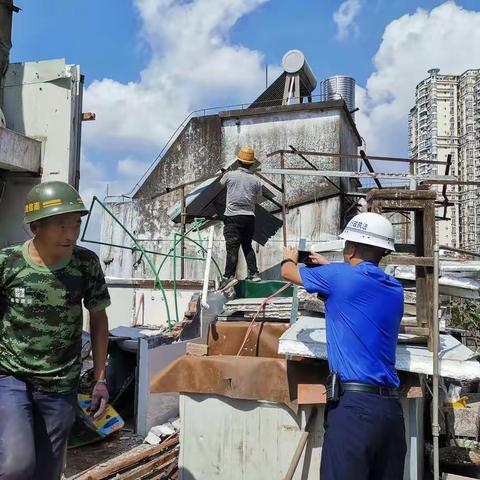 【行政执法大南中队】发力重点部位违建拆除，推进无违建街道创建