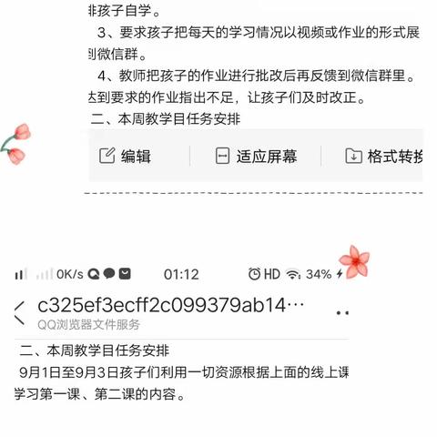 停课不停学，共同成长不停歇。—马头小学二年级第一周线上线下学习活动纪实