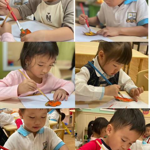 金湾幼儿园中班级“霜降”二十四节气手工创意活动