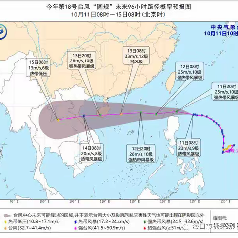 台风来临，加强防范——海口市琼山幼儿园应对第18号台风“圆规”致家长一封信