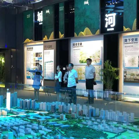 交通银行济南分行到中央商务参观座谈