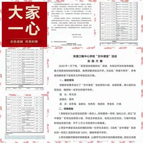 积极行动 家校共育 ——宋道口镇中心学校“停课不停学”活动纪实