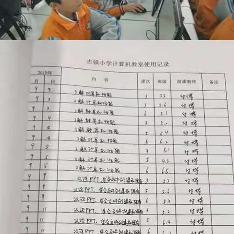 古镇小学第十一周工作剪影