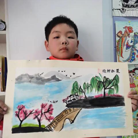万像树·美术中级①班8.《花红柳绿》