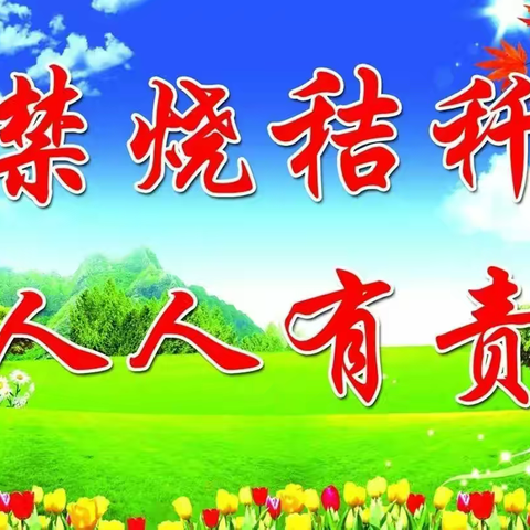 西窑小学禁燃禁烧秸秆等防火宣传