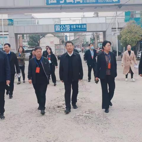 县领导李艳艳带队到龙山街道视察调研背街小巷基础设施建设情况