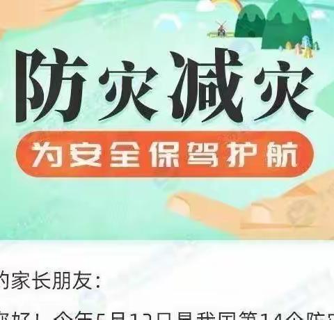 “防灾减灾-安全先行”---【金宝贝幼儿园】防灾减灾救灾知识宣传