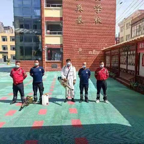 "开学在即 校园消杀"---周村中心小学2022年秋季开学前学校全方位消杀