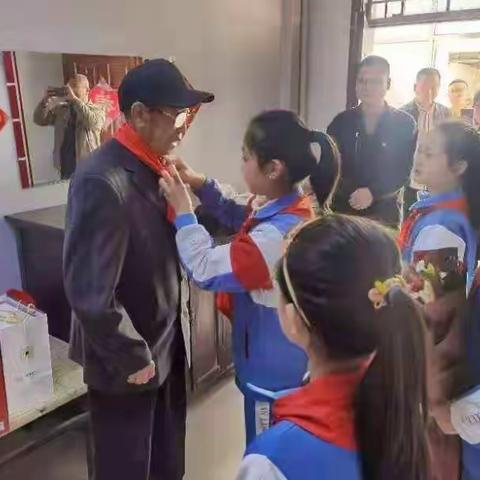 追寻先辈足迹，传承红色基因——安陵镇中心小学开展慰问抗美援朝老战士活动