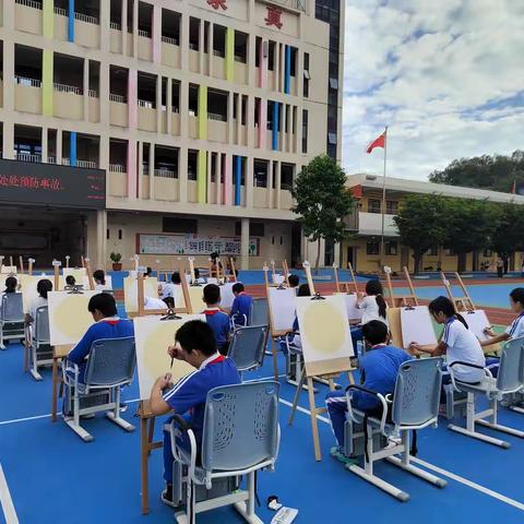 “传承中华文化，绘画美好未来” 2023--2024学年度第一学期赤石镇中心小学首届现场绘画比赛：