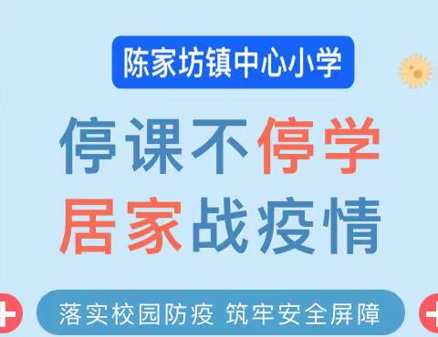 “停课不停学 云端共成长”，——陈家坊镇中心小学疫情期间开展网络教育教学工作