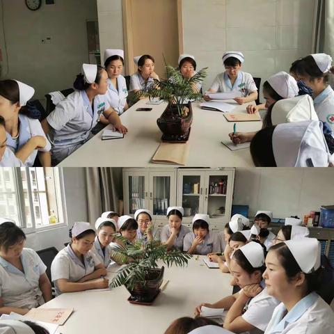 2019年7月19日男病区例会——加强完善优质护理，巩固急救应急能力!