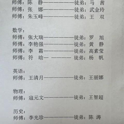 青蓝工程相携手 师徒结队共成长—记寺湾镇中“青蓝工程”师徒结队仪式