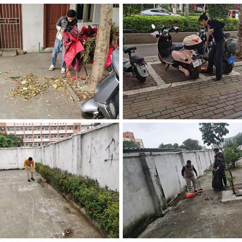 桂林洋房地产公司组织职工开展元旦节前卫生大扫除活动