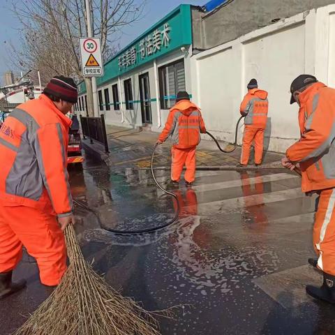 【槐荫城管南辛环卫所】新春奋进正当时，洁净道路焕新颜