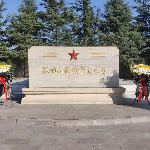 青山有幸埋忠骨，苍柏有意守国臣—阳邑镇在孤的山烈士陵园举行纪念先烈活动