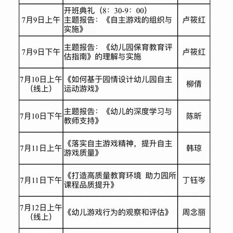 区六保东方胜境幼儿园2022年章贡区幼儿园教师专业技能提升研修班