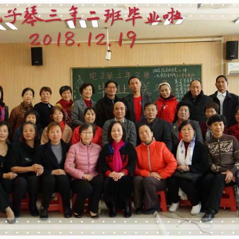 2018年福州市老年大学电子琴三年二班毕业典礼会