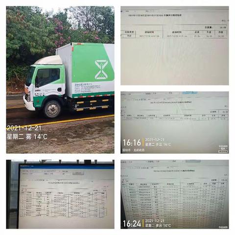 龙岗区果蔬、绿化垃圾收运处理监管日志