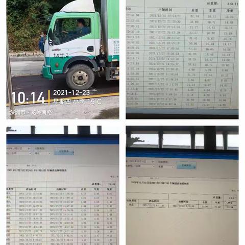 龙岗区果蔬、绿化垃圾收运处理监管日志