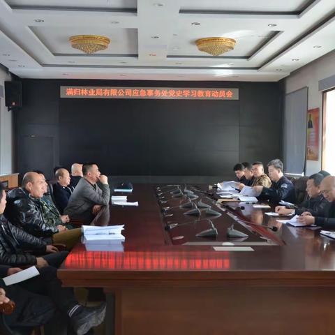 满归林业局有限公司应急事务处召开党史学习教育动员会