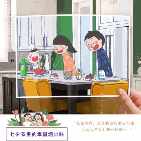 👨‍👩‍👧‍👦七夕节里的幸福烟火味——   2020级7班家校共育“众厨芳”遇上“七夕节”活动方案