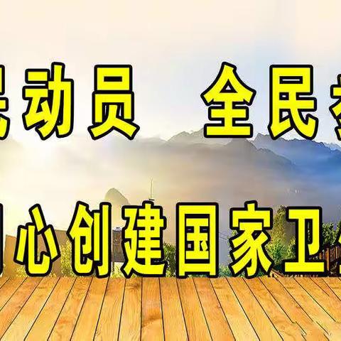 创建卫生乡镇  建设美丽家园