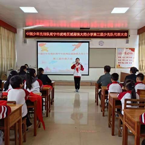 中国少年先锋队南宁市武鸣区城厢镇大同小学第三届代表大会