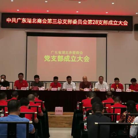 中共广东省湖北商会第28支部成立