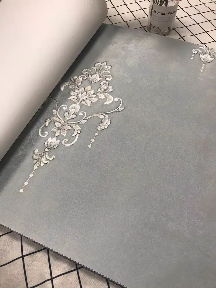 馨绣无缝墙布刺绣系列