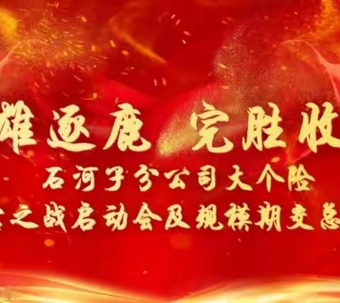 🌈🌈中国人寿石河子分公司“群雄逐鹿，完胜收官”规模期交总结会暨收官之战启动会