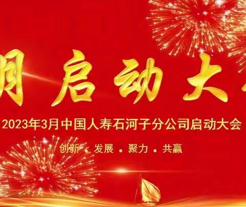 ❤️❤️ 中国人寿石河子分公司“励精兔治，狂飙三月”2023年3月启动大会❤️❤️