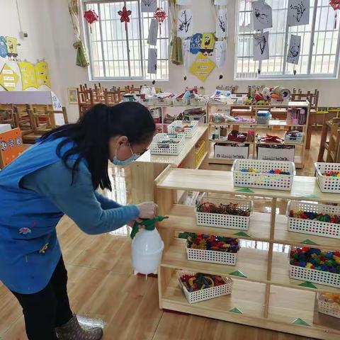 精心备开学   静待幼儿归——乐民镇中心幼儿园开学准备