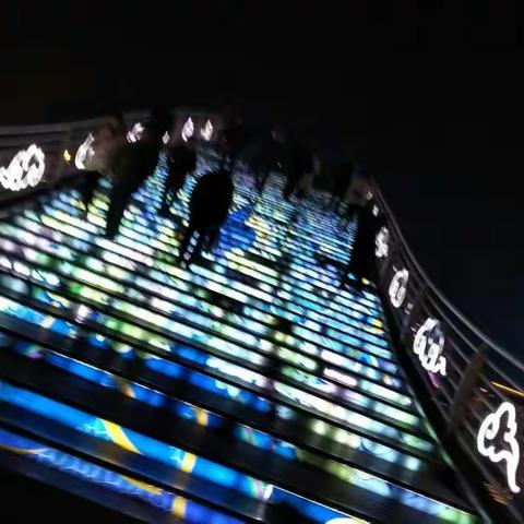 湖洲的南太湖夜景一一月亮湾
