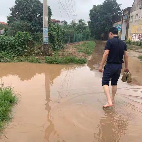 脚上踩泥土，心中装群众——成安县棉花总公司总经理王龙冒雨走访，查看灾情