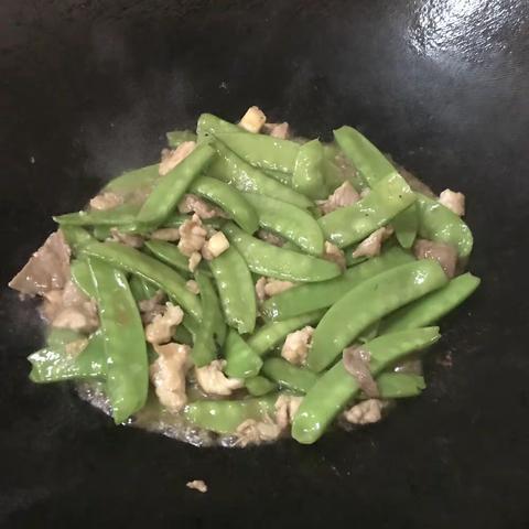 荷兰豆炒肉